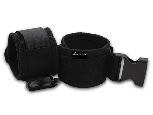 Чёрные фиксаторы для глубокого проникновения Lux Fetish G-Spot Pal LF1329