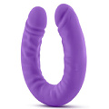 Фиолетовый двусторонний фаллоимитатор Blush Novelties 18 inch Silicone Slim Double Dong BL-32291 (45,7 см)