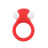 Красное эрекционное кольцо Dream Toys LIT-UP SILICONE STIMU RING 2 21157