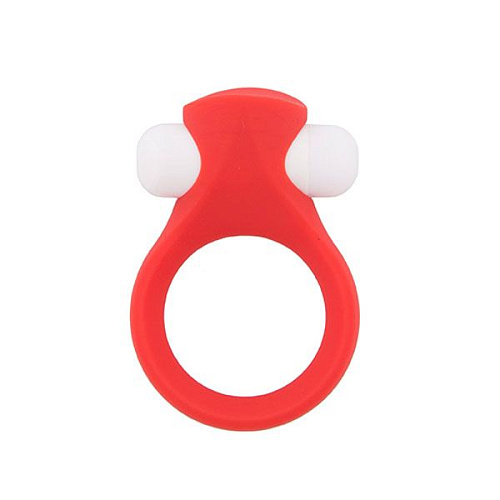 Красное эрекционное кольцо Dream Toys LIT-UP SILICONE STIMU RING 2 21157