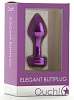 Фиолетовый анальный плаг Shots Media BV Elegant Purple OU012PUR (8,3 см)
