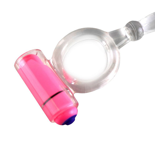 Прозрачное эрекционное кольцо с анальной вибропробкой Sextoy 2011 00515