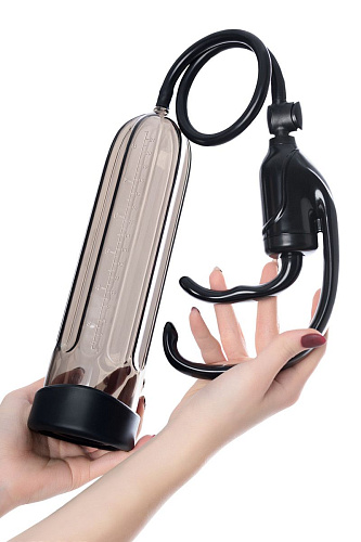 Помпа-массажёр с удобным рычагом для откачки воздуха, дымчатая Sexus 709013