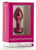 Розовый анальный плаг Shots Media BV Elegant Pink OU012PNK (8,3 см)