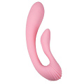 Розовый вибромассажёр с гибким клиторальным отростком Adrien Lastic G-wave 10891 (18 см)