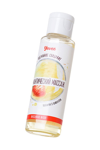 Масло для массажа с ароматом клубники и шампанского ToyFa «Романтический массаж» 722108 (50 мл)