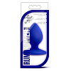Синяя анальная пробка Blush Novelties RUMP RIMMER MINI BL-81202 (5 см)