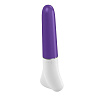 Фиолетово-белый вибратор с загруглённым кончиком OVO D1 WHITE/PURPLE (16 см)