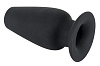 Большая пробка с тоннелем в чёрном цвете Orion Lust Tunnel Plug XL 0525715 (13 см)