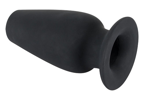 Большая пробка с тоннелем в чёрном цвете Orion Lust Tunnel Plug XL 0525715 (13 см)