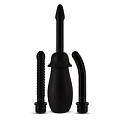 Чёрный анальный душ с тремя сменными насадками Toyz4lovers SPLASH LOVE DOUCHE T4L-00800782