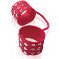 Красные силиконовые наручи Pipedream SILICONE CUFFS RED PD4570-15