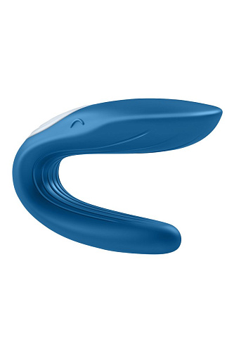 Многофункциональный стимулятор для пар синего цвета Satisfyer Partner Whale J2008-5