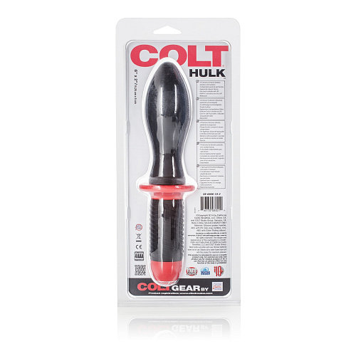 Чёрно-красный анальный вибромассажёр California Exotic Novelties COLT Hulk SE-6906-10-2 (27 см)