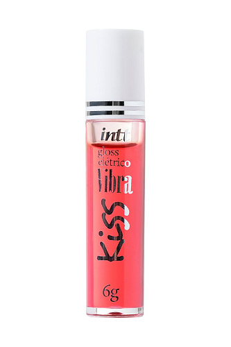 Блеск для губ с эффектом вибрации и клубничным ароматом INTT Gloss Vibe Strawberry G02