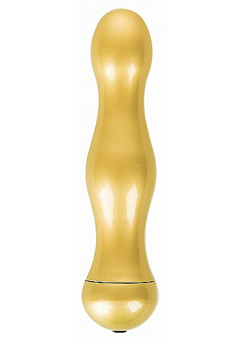 Золотистый вибратор Shots Media BV Vibe Deluxe Gold SHT134GLD (16,5 см)