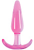Гладкая розовая анальная пробка NS Novelties Jelly Rancher T-Plug Smooth NSN-0451-14 (10,9 см)