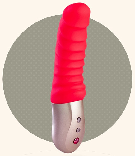 Оранжевый мини-вибратор со складочками Fun Factory Semilino 1621823