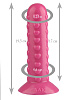 Розовая анальная втулка с шипиками Сумерки богов 1017-20 BX DD (19,5 см)