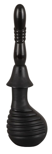 Чёрный анальный душ-стимулятор Seven Creations Smart Wash Aero 16-55BLK-BX