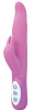 Розовый вибромассажёр с клиторальным стимулятором Seven Creations PLAY CANDI WIGGLE RABBIT 50763 (17 см)