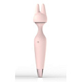 Нежно-розовый хай-тек вибромассажёр-газель со съёмной насадкой ImToy Gazella (21,8 см)