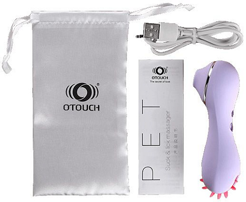 Сиреневый двусторонний клиторальный стимулятор Otouch PET 6119000003