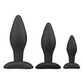Набор из 3 анальных пробок чёрного цвета EDC Wholesale Rocket Plug Set ET196BLK