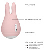 Розовый клиторальный стимулятор Shots Media BV Sugar Bunny LOV018PNK (9,5 см)