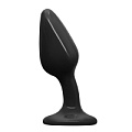 Чёрный гладкий изогнутый анальный плаг NS Novelties Plug № 3 NSN-0933-03 (12,3 см)