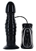 Чёрный анальный стимулятор с вибрацией Seven Creations THRUSTING BLACK Z003B1F181B1 (17,5 см)