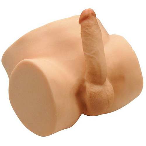 Реалистичный мастурбатор телесного цвета с фалоимитатором с вибрацией Topco Sales Elegance 1074957