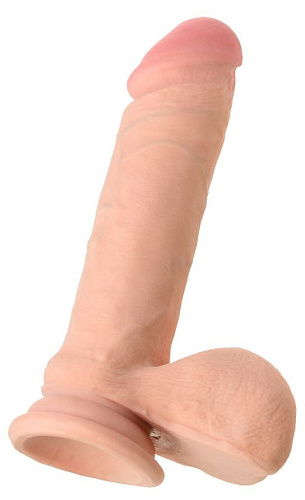 Телесный реалистичный вибратор-ротатор ToyFa Brandon 985002-1 (20 см)
