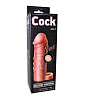 Фаллоудлинитель телесного цвета с кольцом LOVETOY (А-Полимер) COCK size L 692303 (16,5 см)
