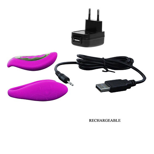 Лиловый вибратор для двоих с дистанционным управлением Baile Vox Vibe BI-014210