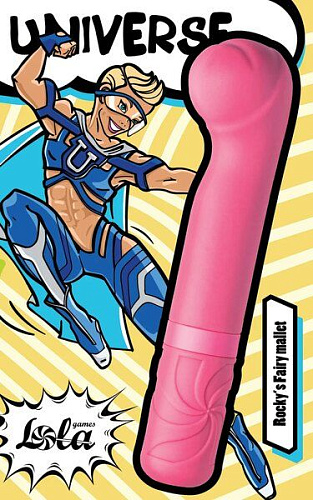 Розовый мини-вибратор Lola toys Rocky’s Fairy Mallet 9601-03lola (14,7 см)