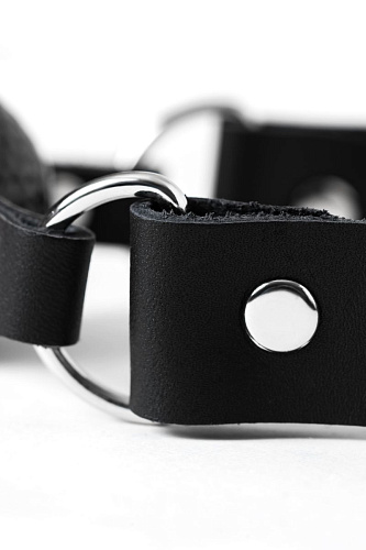 Чёрный кляп-шарик с отверстиями на регулируемом ремешке Штучки-дрючки 690208