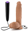 Кофейный вибратор Blush Novelties 8 Inch Vibrating Cock BL-52377 (20,3 см)