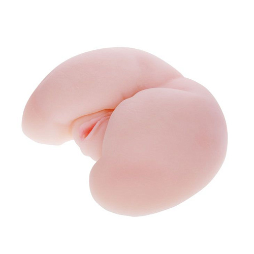 Вибрирующий мастурбатор-попка телесного цвета с ротацией и пультом управления Baile BM-009023X