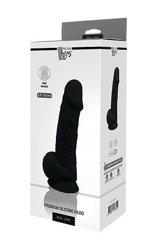 Чёрный фаллоимитатор на присоске Dream Toys DILDO 8.5INCH 21566 (20 см)