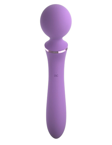 Фиолетовый двусторонний вибростимулятор Pipedream Duo Wand Massage-Her PD4940-12 (19,6 см)