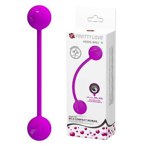 Лиловые вагинальные шарики Baile KEGEL BALL III BI-014796