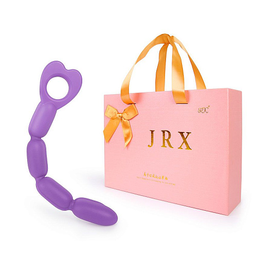 Фиолетовый анальный вибратор-ёлочка с 10 режимами вибрации A-LOVING 2034-5 (22,5 см)