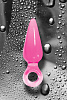 Розовая анальная пробка с кольцом NS Novelties Pleasures Plug Mini NSN-0501-14 (9 см)