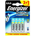 Батарейки Energizer MAX E92/AAA E300248501 (тип AAA, 4 шт [3+1 в подарок])