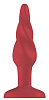 Красная витая анальная пробка Shots Media BV Rounded 5 Inch PLU006ACR (12,7 см)
