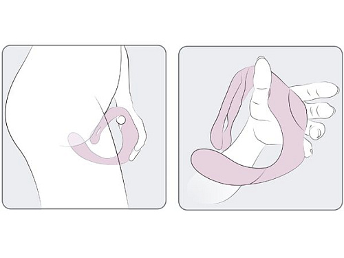 Розово-белый клиторальный стимулятор Adrien Lastic O Venus 10960