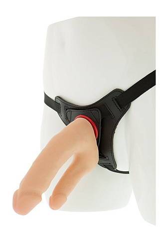 Страпон с двумя фаллосами телесного цвета Dream Toys 21052