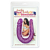 Фиолетовый двухголовый фаллоимитатор Pipedream LUCKY LADY PD3302-12 (30 см)