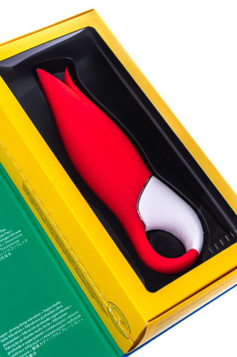 Красный вибратор с лепестками Satisfyer Power Flower J6488-V (18,8 см)
